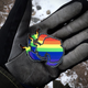 Rainbow Antarctica stickers Mark Vogler received while out there earlier this year.